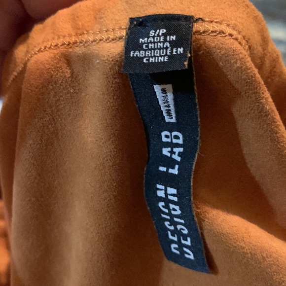 Design Lab Rust Colored Body Suit Shirt. - Picture 6 of 7